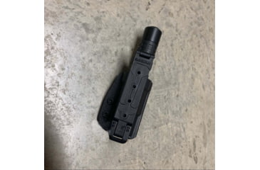 Image of Zero9 Flashlight Case Holster, Bezel Down 2, Molle Loks, Plain Black, Z9-4025-BLK-MLK