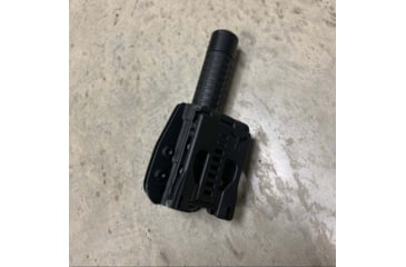 Image of Zero9 Flashlight Case Holster, Bezel Down 2, Molle Loks, Plain Black, Z9-4025-BLK-MLK