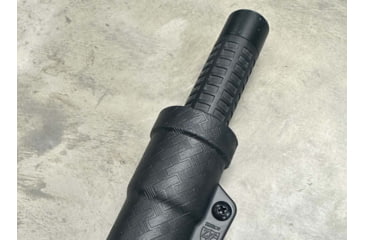 Image of Zero9 Flashlight Case Holster, Bezel Down 2, Molle Loks, Plain Black, Z9-4025-BLK-MLK