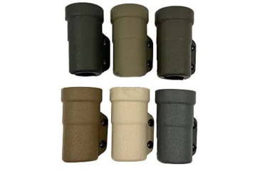 Image of Zero9 Flashlight Case Holster, Bezel Down 2, Molle Loks, Plain Black, Z9-4025-BLK-MLK