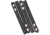 Aker Leather 531 Double Snap 3/4inch Wide Belt Keepers, Chrome Snap, 4 PK, Plain, Black, A531-BP-4PK-CH
