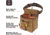 Allen Rival Shell Bag, 52in Waist Belt, Caramel Brown, Double Compartment, 8332
