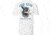 AVID Sportswear Salty Seas T-Shirt - Mens, White, Small/Medium, MT32408WHTSM