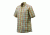 Beretta Mens Drip Dry Button-Down Short Sleeve Shirt,Green/Bordeaux,2XL LU52007517075GXXL