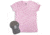 Beretta Women's Cap &amp; T-shirt Large Roll-up Combo Grey/pink