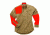 Bob Allen High Prairie Long Sleeve Hunting Shirt, Application: Hunting, Fabric/Material: Cotton, Color: Tan/Orange, Sleeve Type: Long Sleeve