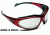 Body Specs BSG-3 Interchangeable Lens Sunglasses/ Goggles w/ 3 Lens Set, Burgundy Frame
