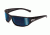 Bolle Python Sunglasses, Shiny Black Frame, Polarized Offshore Blue Lens, 11333