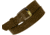 Boston Leather 1 1/4 No Lines Off Duty Belt, Brown - 6580NL-BRN-1-42-GLD
