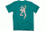 Browning Bg Women's T-shirt Xl Rt-ap Pink Camo Buckmark Logo/teal