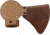 CRKT Woods Nobo T-Hawk Leather Sheath, Silver, D2732
