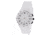 Dakota Watches Plastic Chrono, White Dial/Case/Soft PV Strap, NO 2082-7