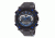Dakota Watches Tough Ana-Digi, Black/Blue Dial, Black Case/PVC Strap, NO 2163-1