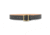 1-3/4&quot; Plain Leather Garrison Belt with Gold Buckle