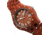 Earth Wood Inyo Bracelet Watch w/Date, Red, One Size, ETHEW3203