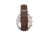 Elevon Chronograph Leather-Strap Watch, Brown/White, ELE127-6, Brown/White, One Size, ELE127-6