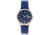 Elevon Concorde Leather-Band Watch w/ Date, Silver/Blue, One Size, ELE115-3