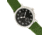Elevon Northrop Leather-Band Watch, Green/Black, ELE110-3