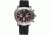 Equipe E203 Grille Mens Watch - Black Strap, Silver Case, Silver/Red Dial