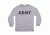 Fox Outdoor Long Sleeve Imprinted T-Shirt, Army - Heather Grey - Black Imprint, Small, 64-62 S