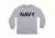 Fox Outdoor Long Sleeve Imprinted T-Shirt, Navy - Heather Grey, Large, 64-64 L