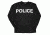 Fox Outdoor Long Sleeve Imprinted T-Shirt, Police - Black - White Imprint, Large, 64-648 L