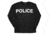 Fox Outdoor Long Sleeve Imprinted T-Shirt, Police - Black - White Imprint, 5XL, 64-648 5XL