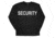 Fox Outdoor Long Sleeve Imprinted T-Shirt, Security - Black, 5XL, 64-649 5XL