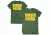 Fox Outdoor Two-Sided Imprinted T-Shirt - Men's, Large, Border Patrol/Gold Imprint/Olive Drab, 64-607 L