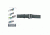 Gould &amp; Goodrich E-Z Slide Duty Belt, 4 Row Stitched, 40, Nickel, Hi-Gloss, H49-40C4R