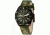 H3 Tactical H3.202461.09 Field Ops Mens Watch - Black Bezel, Green Dial, Camo Leather Band 