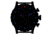 Hazard 4 Heavy Water Diver, 50mm Titanium Chrono tiBracelet Watch with Tritium, Black Dial, White Texts, Blue/Red Tritium, HWD-TIPV-CH-B-KW-BBRB