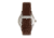 Heritor Automatic Antoine Semi-Skeleton Leather-Band Watch, Silver/Tan, One Size, HERHR8505