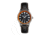 Heritor Automatic Bradford Leather-Band Watch w/Date, Black/Orange - Mens, HERHS1105