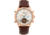 Heritor Automatic Wilhelm Semi-Skeleton Leather-Band Watch w/Day/Date, Brown/Rose Gold, One Size, HERHS2106