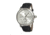 Heritor Bohr Mens Watch, Black Leather Band, Silver Bezel, Silver Analog Dial, Black Hand HERHR1001