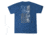 HOWITZER Stencil People S/S Tee - Mens, Electric Blue Heather, Medium, CV6781-ELHE-M