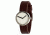 Issey Miyake SILAp015 Twelve Ladies Watch - Brown Leather Band, Silver Case