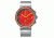 Issey Miyake SILAq003 Trapezoid Mens Watch - Silver Metal Band, Red Case