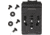 Leo Combat Triple-O Knife Belt Clip, 3.5in X 2in, Grn, Black, 9 Pre-Drilled Holes On .75in Centers, Adjustable To Fit Up To 2in Belt, Comes w/Two Sets Of Screws And Washers, Black, BC