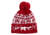 Magpul MAG1154-610 Ugly Christmas Red W/White Beanie One Size Fits Most