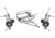 Malone Auto Racks XtraLight LowMax 2 Kayak Trailer Package, 2 V-Racks, MPG596XV2