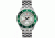 Wenger AquaGraph Deep Diver Watch - Mens Silver Sunray Dial/Green Bezel - Steel Bracelet