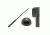 Monadnock Patrol Kit 2632 w/26in Baton in Black Chrome w/Foam Grip &amp; Hindi Baton Cap, and a 360 Degree Swivel Baton Holder in BasketWeave Black 1001598