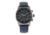 Morphic M67 Series Chronograph Leather-Band Watch w/Date, Gunmetal/Blue, MPH6706