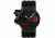 Oakley Transfer Case Quartz Watch, Stealth/Red Dial and Black Rubber Strap w/ Stealth Case 10-033