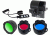 Olight M20S Hunting Set 1 with M20S Warrior - Red Green Blue Filter Kit - X-WM01 Magnetic Weapon Mount - and Three Key Remote Pressure Switch DIM, Black M20SHSHNTINGST1