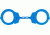 Peerless Handcuff 750 - Chain Cuff - Blue 4712N