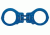 Peerless Handcuff 850 - Hinged Cuff - Blue 4703N