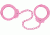 Peerless Handcuff Oversize Leg Iron, Pink PH755BP